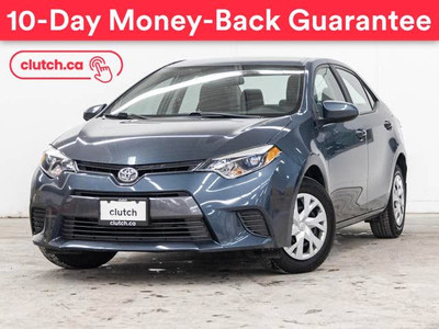 2016 Toyota Corolla LE w/ Rearview Cam, Bluetooth, A/C