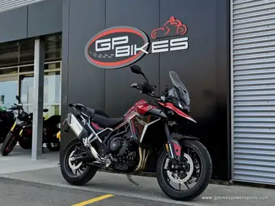 DEMO Sale. 2025 Triumph Tiger 900 GT Pro Carnival Red / Sapphire Black Evolved, with an unrivalled s...