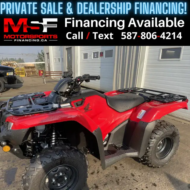 2024 HONDA TRX RANCHER 420 (FINANCING AVAILABLE) in ATVs in Strathcona County - Image 2