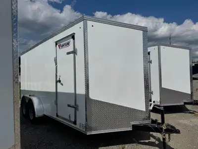 New 2025 7x16 Enclosed Trailer -Made in Canada -Rear Ramp -6'6" interior height -cross ventilation v...