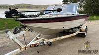 16.5 Ft CRESTLINER Sport Fishing Boat w/ EZ Trailer