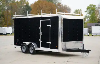 Miska Tradesman Pro Grade Enclosed Trailers - Designed & Warrantied for Commercial Use 7'x14' Trades...