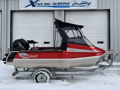 1550 Fisher Sportfish Powered with Mercury 75ELPT Stage 1 Paint in Red Gloss Live Bait Tank Twin Boa...