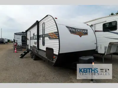 Forest River Wildwood travel trailer 22RBS highlights: Walk-In Shower 8' Chaise Lounge Oversized Ref...
