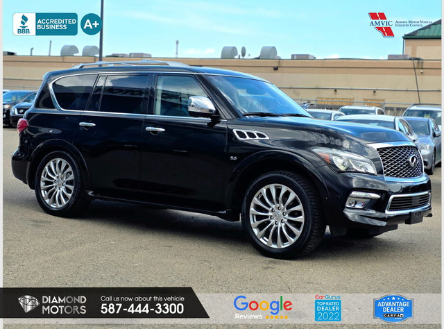 2016 Infiniti QX80 4WD 4dr 8-Passenger in Cars & Trucks in Edmonton - Image 3