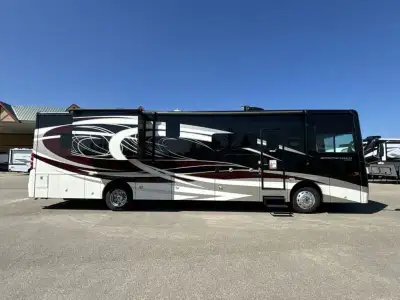 Coachmen Sportscoach SRS class A diesel 365RB highlights: Fully Automatic Leveling Jacks King Bed Sl...