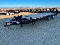 2024 SWS 26' Deck Over Wheel Trailer w/ Mega Ramps (3) 7K Axles