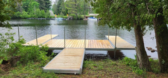 2024 BT Dock on post CEDAR & Plastic Starting from $960 COMPLET  in Powerboats & Motorboats in Mississauga / Peel Region - Image 3