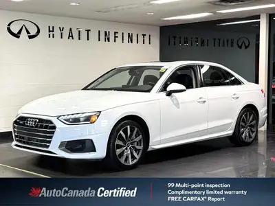 The 2023 Audi A4 Sedan Komfort features a powerful 2.0L turbo engine and all-wheel drive, delivering...