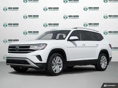 Experience the power and elegance of the 2021 Volkswagen Atlas Highline in a stunning white finish w...