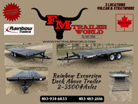 2024 Rainbow Trailers 16ft Excursion Deck Above 2x3500 lb Axles