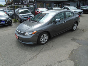 2012 Honda Civic LX/ NO ACCIDENT / SUPER CLEAN / LOW KM / AC/