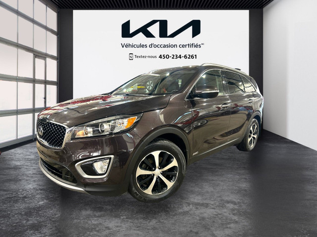 2018 Kia Sorento EX Turbo, AUCUN ACCIDENT, CUIR, HITCH, MAGS, AW in Cars & Trucks in Laurentides