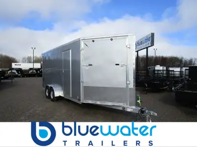 SALE!! REGULAR $17,125 NOW ONLY $16,425!! Lightning Aluminum Enclosed Snowmobile Trailer is $16,275....