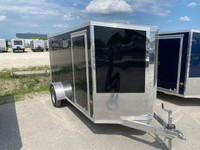 2023 Alcom 6 x 12 Aluminum Enclosed Cargo Trailer 3K Ramp