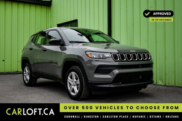 2024 Jeep Compass Sport • HEATED SEATS • LANE KEEP ASSIST • CP/A in Cars & Trucks in Kingston