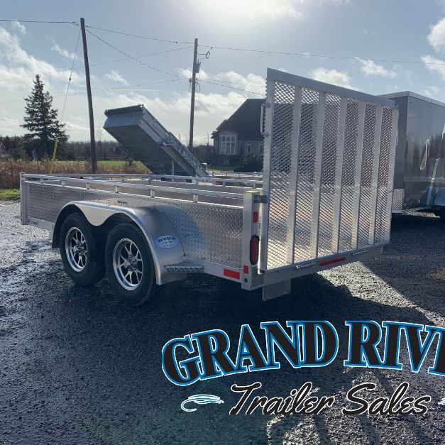 Aluminum 6x12 strait gate Tandem Axle Landscape Utility Trailer in Cargo & Utility Trailers in Brantford - Image 2