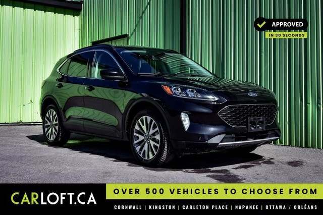 2022 Ford Escape Titanium AWD • HEATED LEATHER • NAV • PARK ASSI in Cars & Trucks in Cornwall