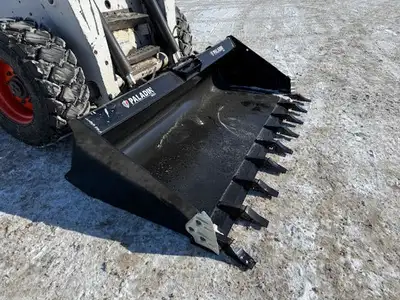 BRADCO SKID STEER TOOTH/SMOOTH BUCKETS, BY PALADIN…STOCKED! PREMIUM BUCKET! Bradco buckets are avail...