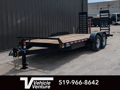 SIZE: 80" X 18' WEIGHT: 2,867 lbs PAYLOAD: 11,133 lbs GVWR: 14,000 lbs AXLES: (2) 7,000 lbs Axles w/...