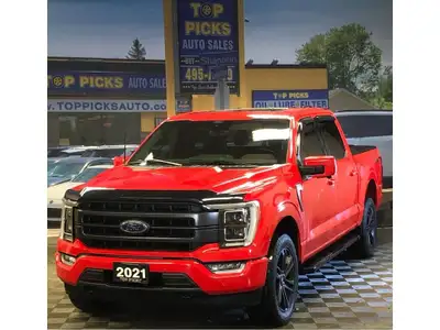Race Red On Black, Lariat Sport, Crew Cab Short Box, 502A Package, 3.5 Liter EcoBoost, Fx4 Package,...