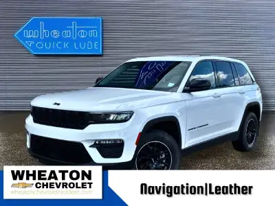 The 2023 Jeep Grand Cherokee Limited in Bright White delivers modern sophistication and dependable p...
