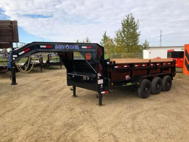 2024 Load Trail 83in. x 16' Low-Pro Gooseneck Dump Trailer W/20a in Cargo & Utility Trailers in Strathcona County - Image 4