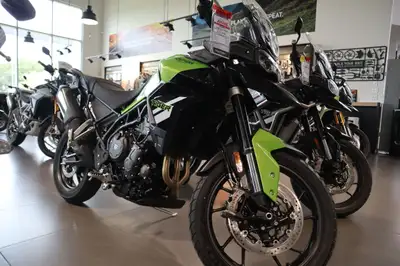 2025 Triumph Tiger 850 Sport Roulette Green Built specifically for road-going adventure, comfort and...