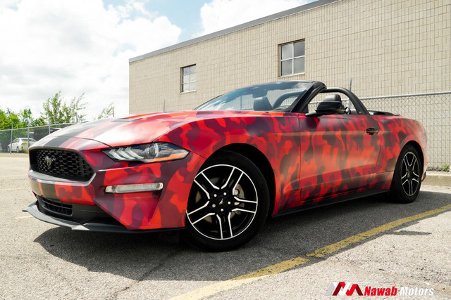 2021 Ford Mustang ECOBOOST FASTBACK|RED CAMOUFLAGE WRAP|LEATHER  in Cars & Trucks in Mississauga / Peel Region - Image 3