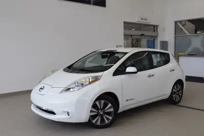 2015 Nissan Leaf SL+CUIR+BAS KM+NAVI+WOW VOLANT CHAUFFANT+CAMERA