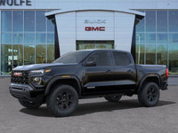 The 2025 GMC Canyon Elevation, cloaked in Onyx Black with a Jet Black interior, is a mid-size truck... (image 4)