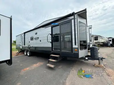 Forest River Salem Villa Classic destination trailer 353FLFB highlights: Plush Recliners Bay Front C...