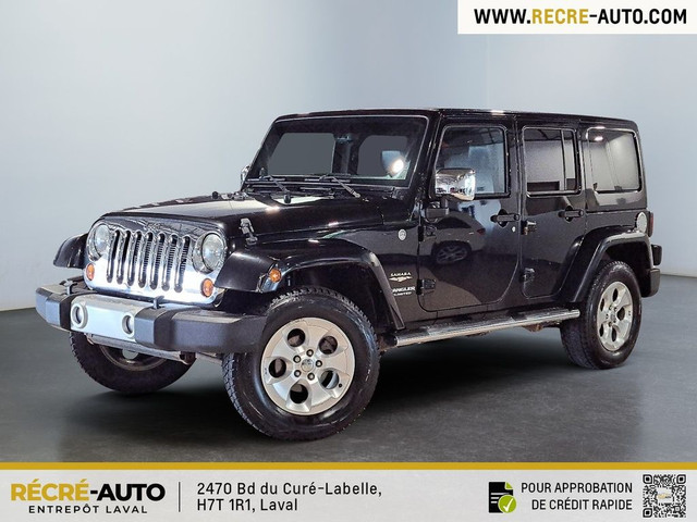 2013 Jeep WRANGLER UNLIMITED SAHARA | 4X4 | CUIR | BAS KM | VEND dans Autos et camions  à Laval/Rive Nord