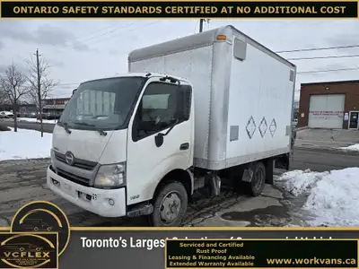 Rare Spec Unit - 2017 Hino 195 - 12Ft Aluminum Box (12x96Wx84H) with Custom Lift Gate (Waltco 2000LB...