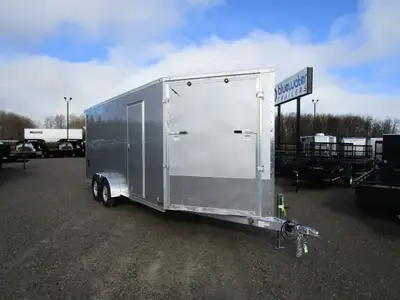 SALE!! REGULAR $17,125 NOW ONLY $16,425!! Lightning Aluminum Enclosed Snowmobile Trailer is $16,275....