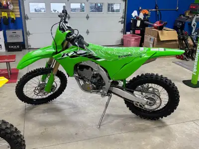 In stock we have a 2025 Kawasaki KX250X Price listed is for the unit only and does not include taxes...