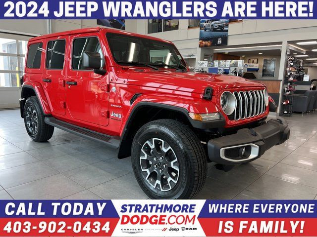 2024 Jeep Wrangler Sahara | LEATHER | NAVIGATION | AUX SWITCHES in Cars & Trucks in Calgary