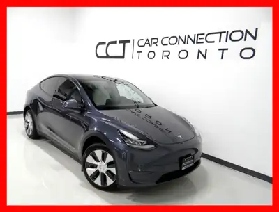 2021 TESLA MODEL Y LONG RANGE CARFAX VERIFIED, CLEAN TITLE 154,000 KM AUTOMATIC TRANSMISSION GREY EX...
