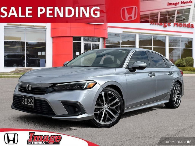 2022 Honda Civic Sedan Touring CVT | LEATHER | SUNROOF | CLEAN C in Cars & Trucks in Hamilton