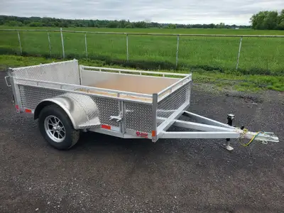 2026 All Aluminum 5'X8' Landscape Trailer All Aluminum Frame 1X 3500LBS drop axles Triple tube tongu...