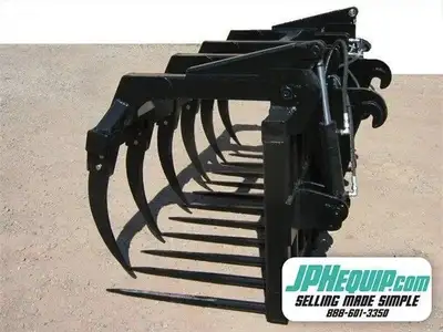 BRAND NEW 2024 CANADIAN MADE Manure Fork & Bale Grapple IDEAL FOR FEEDLOTS #4008 BP Designed for Tel...