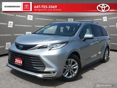 Check out this 2024 Toyota Sienna Limited 7-Passenger AWD with 13,297 KMS, finished in a sleek Silve...