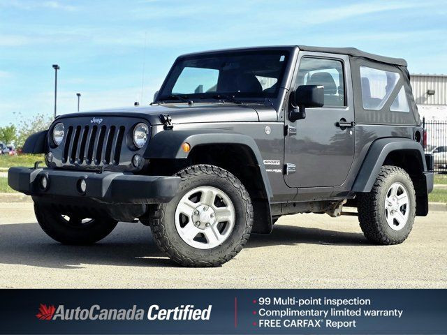 2018 Jeep Wrangler JK Sport | Cloth | Manual in Cars & Trucks in Grande Prairie