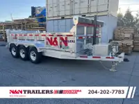 7X16 dump trailer N&N tri axle 21K gvw HD series 2023