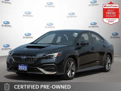 New Price! Crystal Black Silica 2023 Subaru WRX Base AWD 6-Speed Manual 2.4L 4-Cylinder DOHC 16V APP...