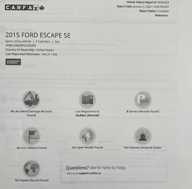 2015 Ford Escape in Cars & Trucks in City of Montréal