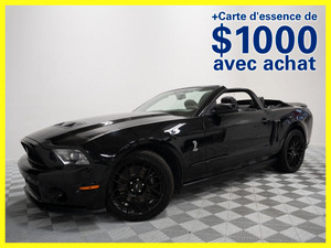 2011 Ford Mustang Convertible Shelby GT500 GPS cuir.