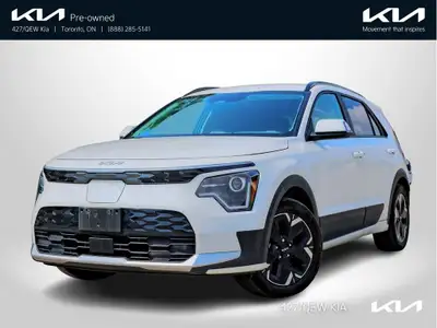 This accident free and lease return 2023 Kia Niro EV Premium + elevates the daily commute into a ser...