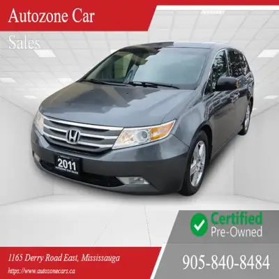 This One Owner 2011 Honda Odyssey Touring Elite is a spacious and reliable van-minivan, perfect for...