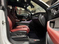 Glacier White Metallic Exterior On Arras Red w/Gray Stitch, Perforated Valcona Leather w/Diamond Sti... (image 8)